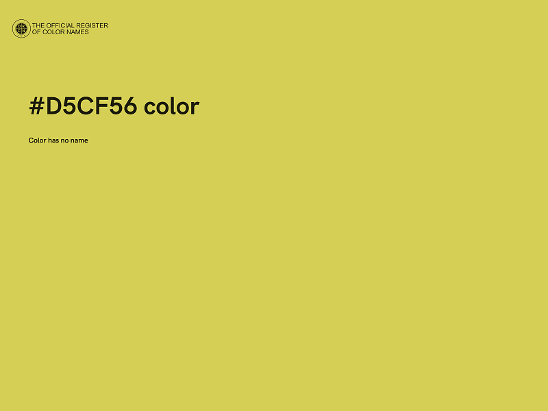 #D5CF56 color image