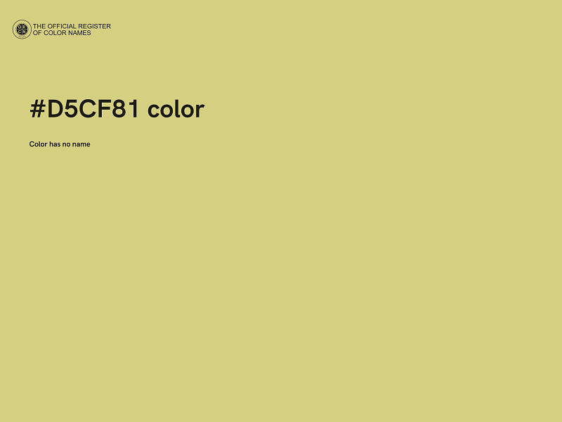 #D5CF81 color image