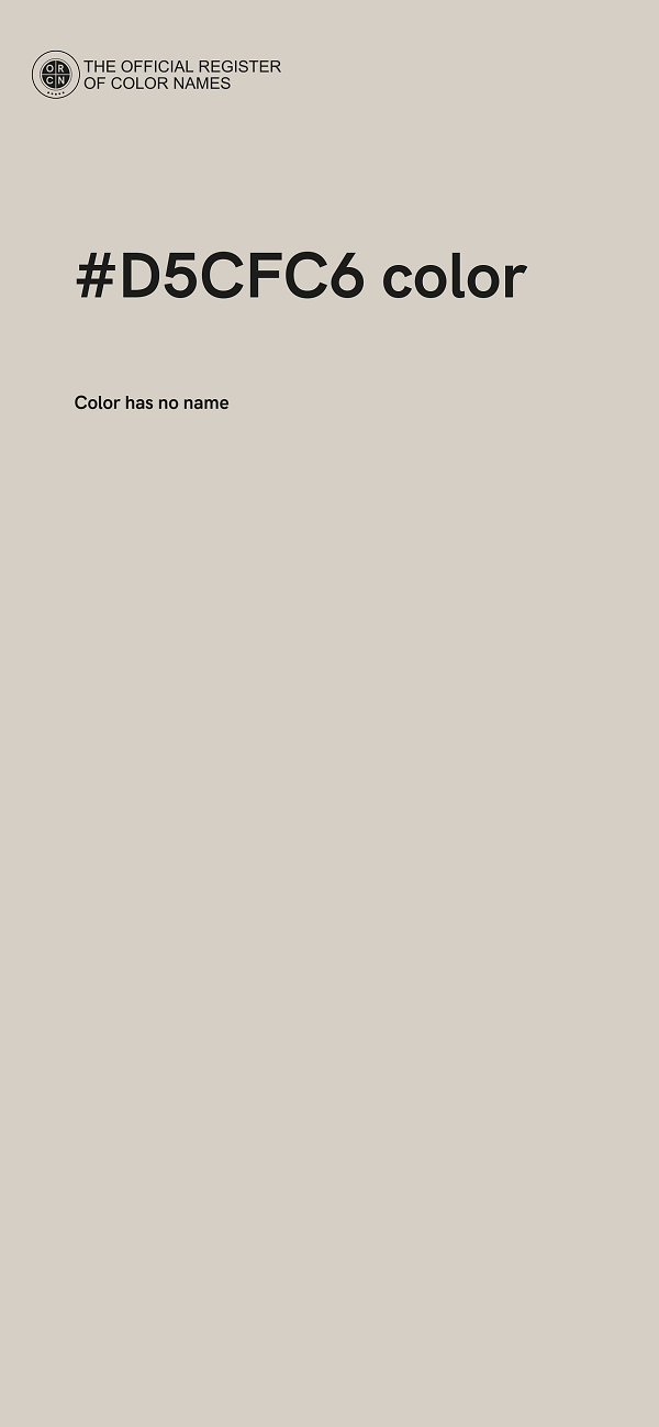 #D5CFC6 color image