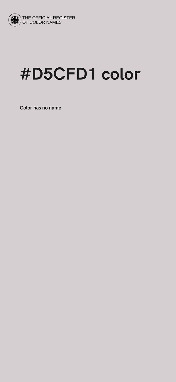 #D5CFD1 color image