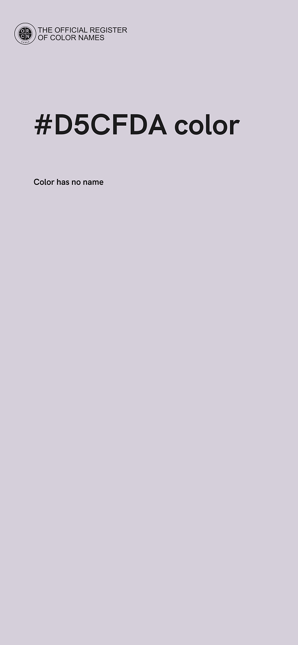 #D5CFDA color image