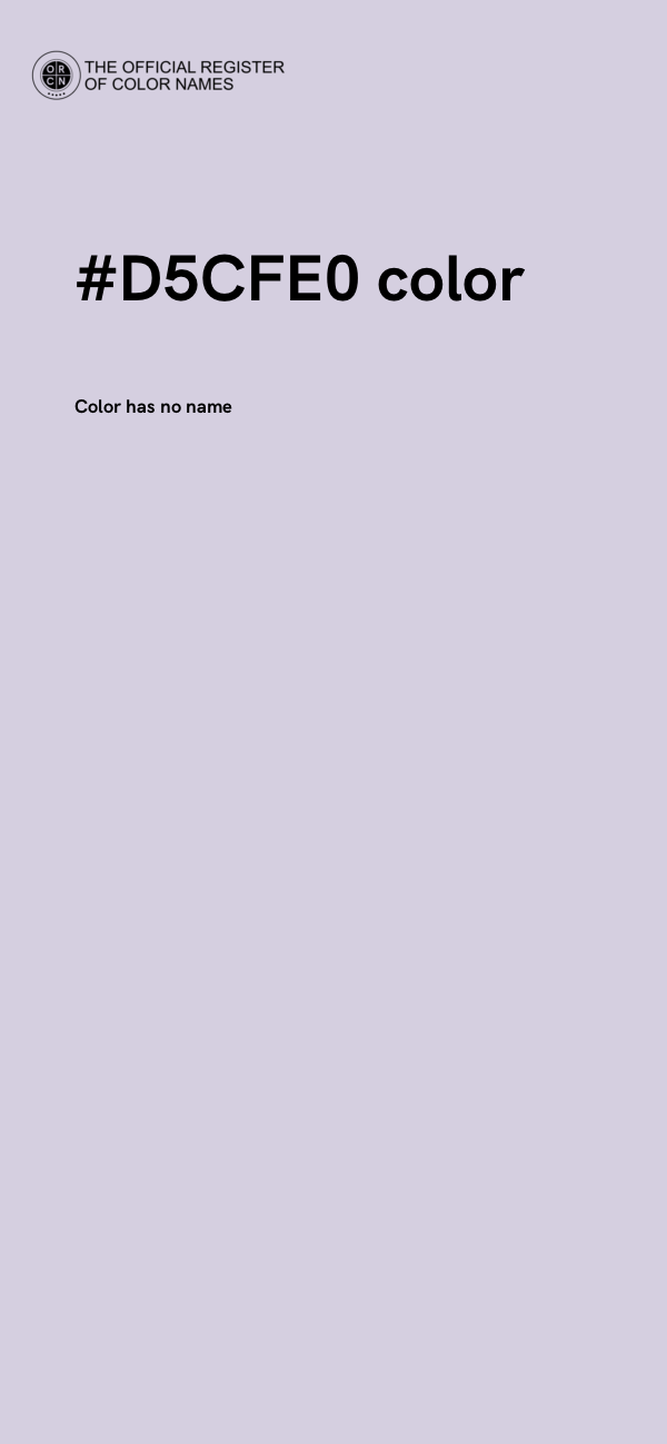 #D5CFE0 color image