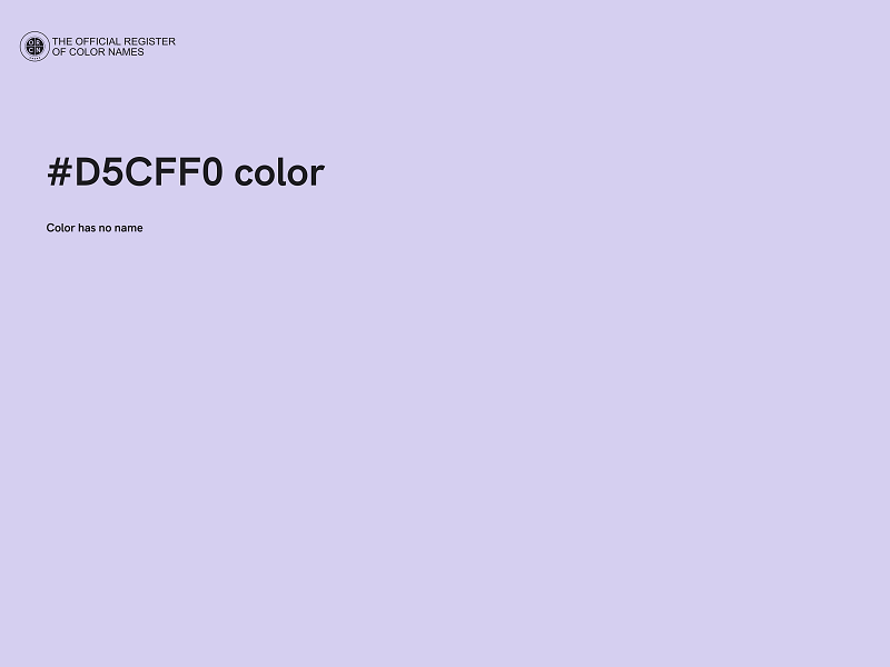 #D5CFF0 color image