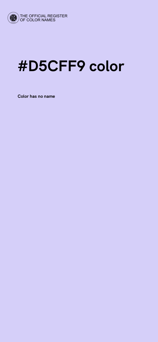 #D5CFF9 color image