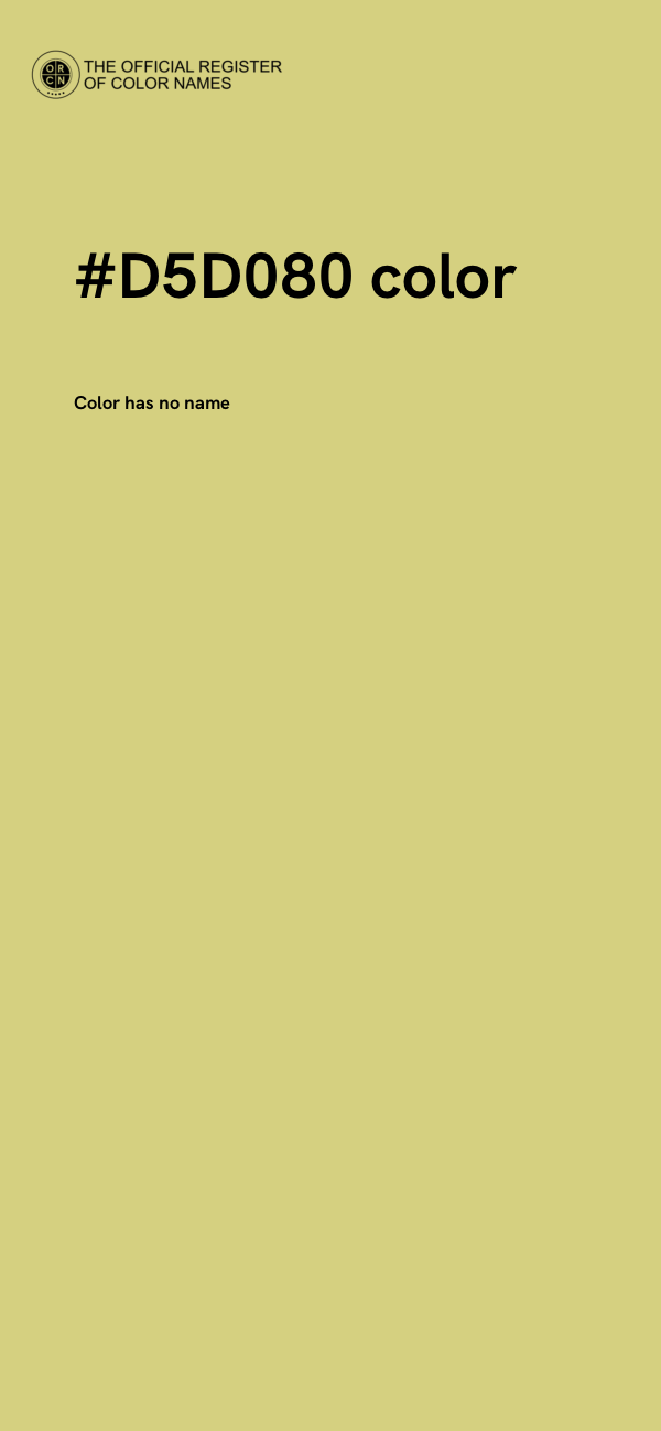 #D5D080 color image