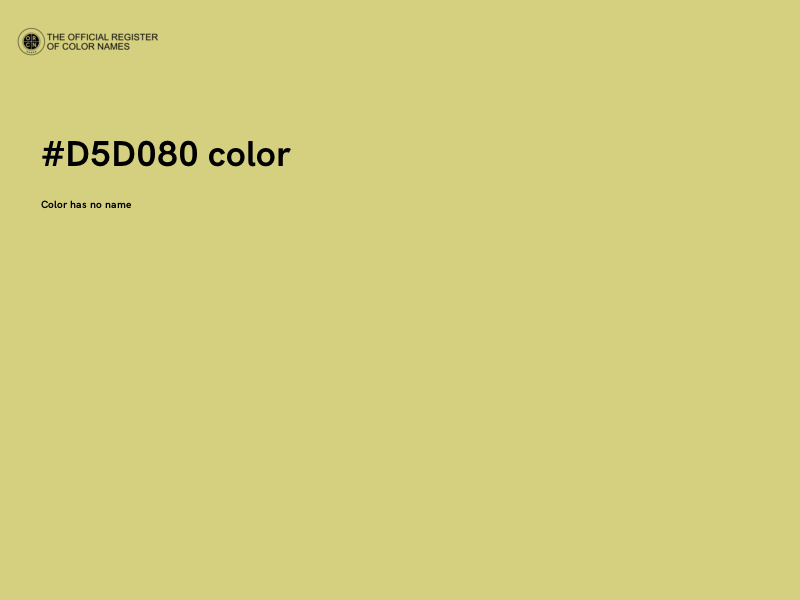 #D5D080 color image