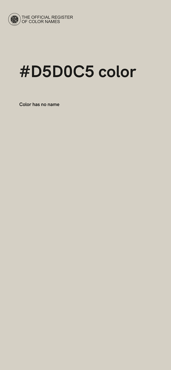#D5D0C5 color image