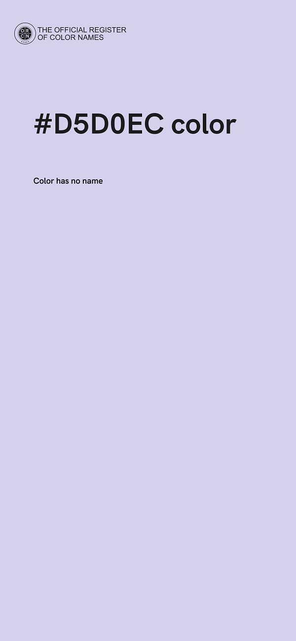 #D5D0EC color image