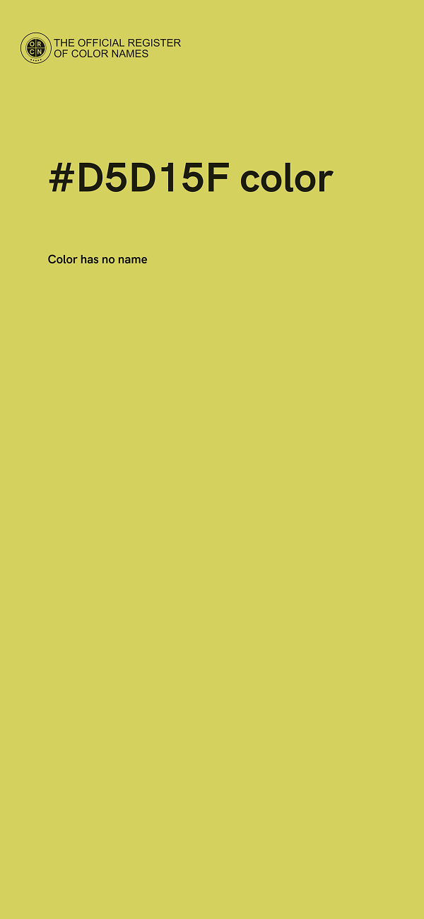 #D5D15F color image