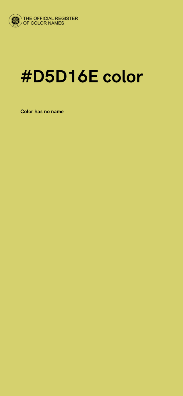 #D5D16E color image