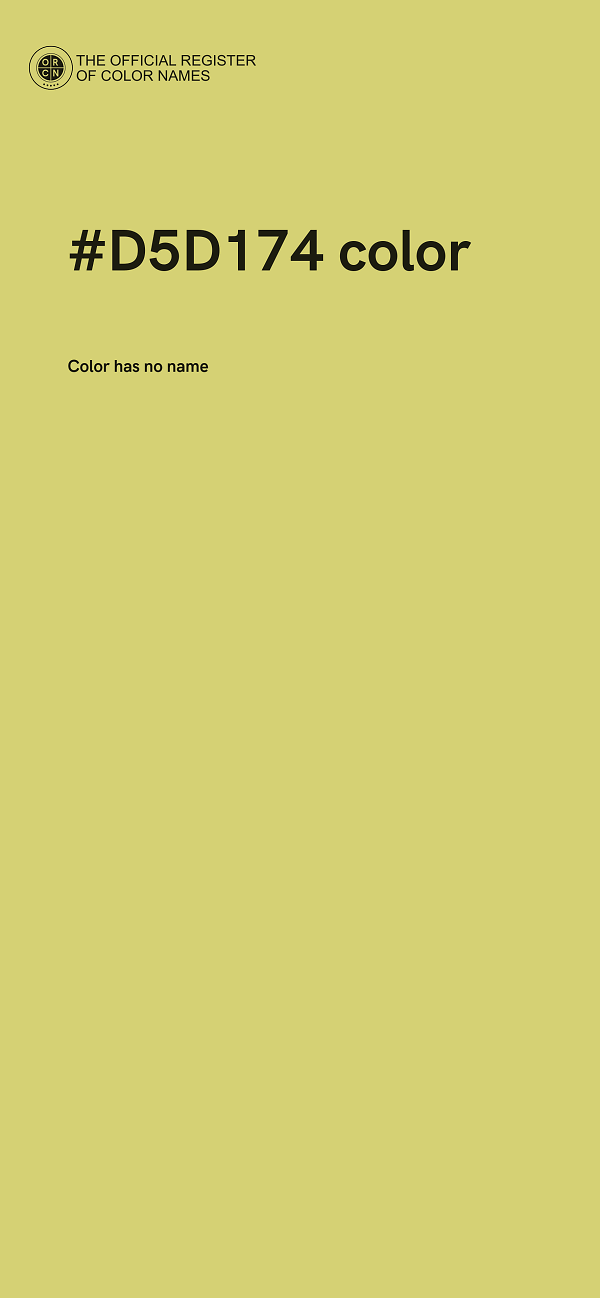 #D5D174 color image
