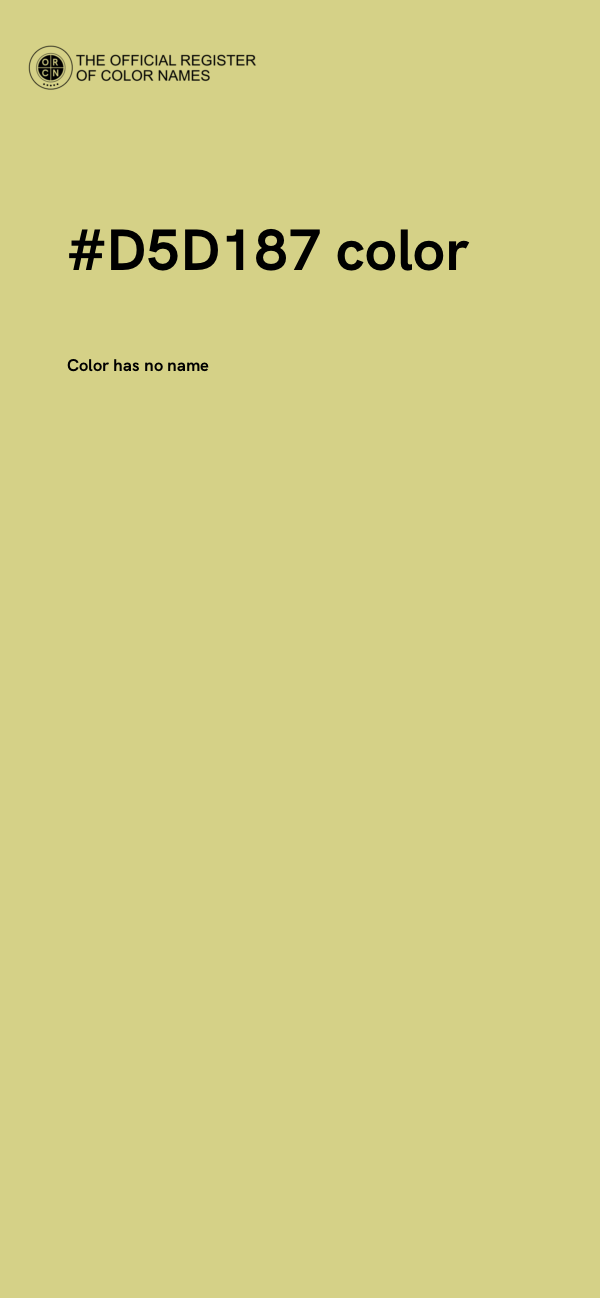 #D5D187 color image