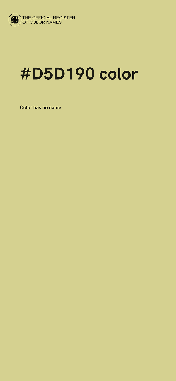 #D5D190 color image