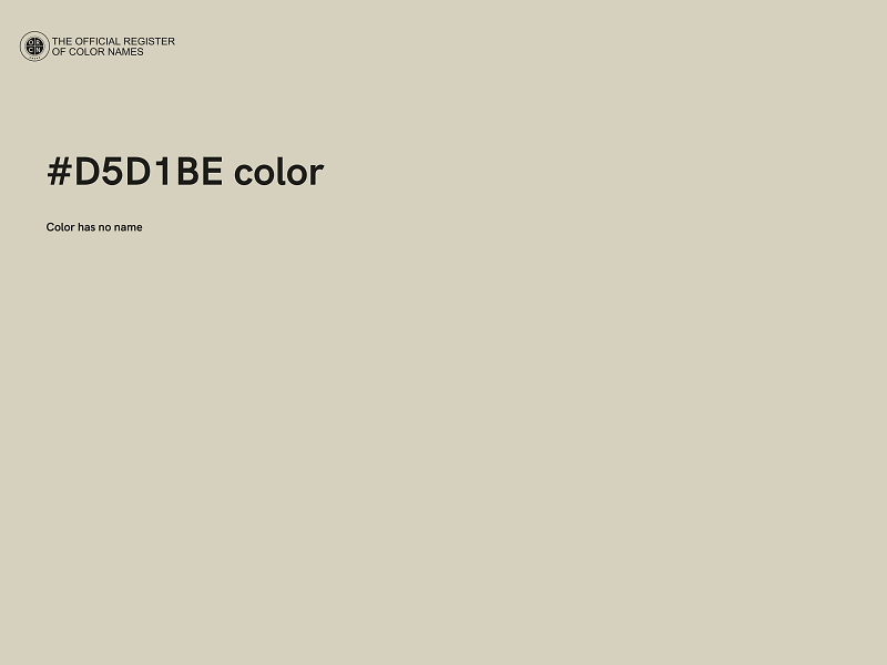 #D5D1BE color image