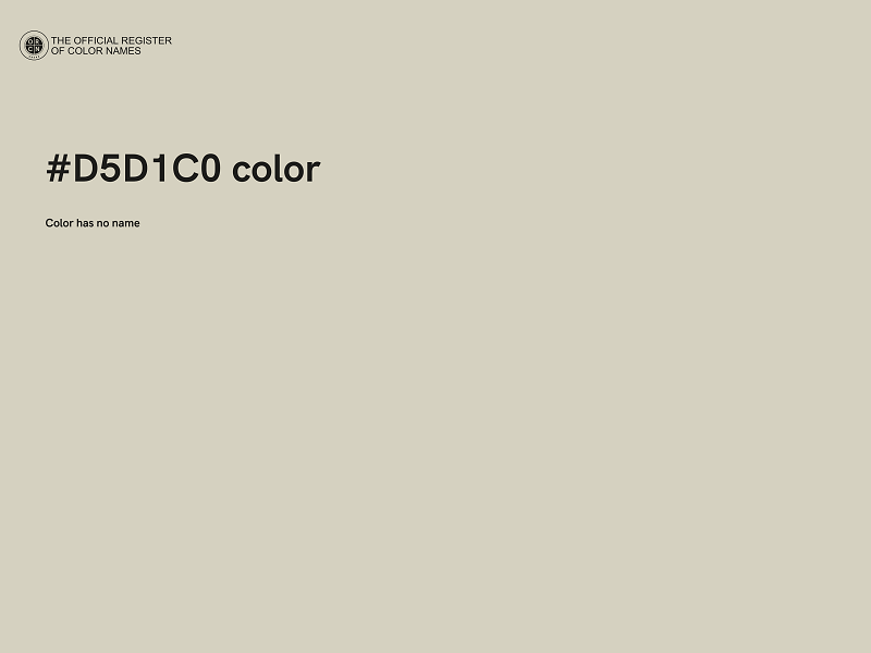 #D5D1C0 color image