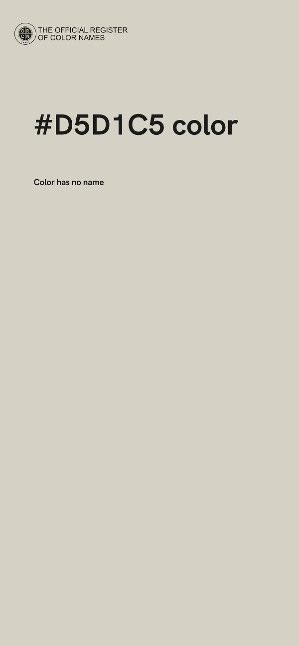 #D5D1C5 color image