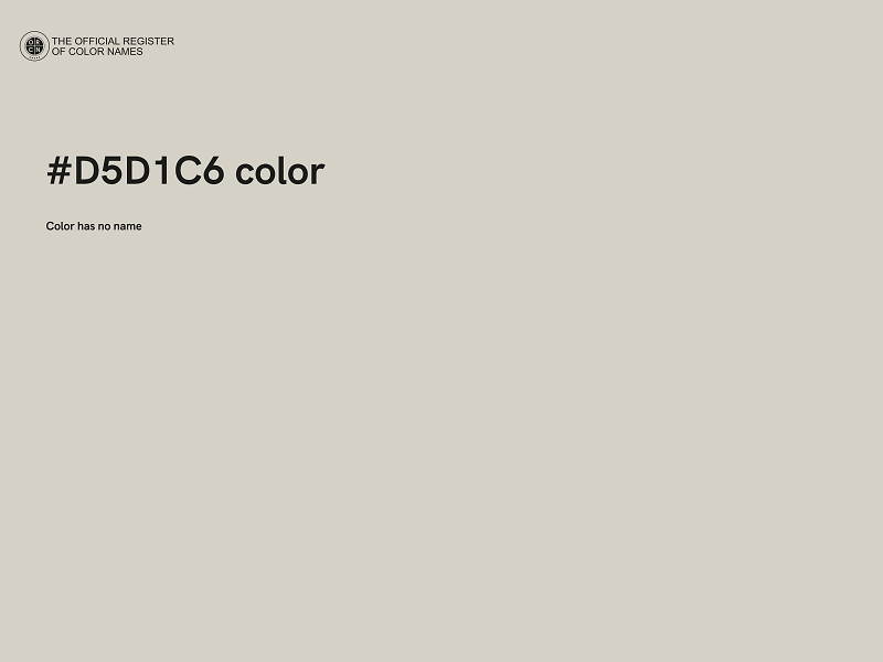 #D5D1C6 color image