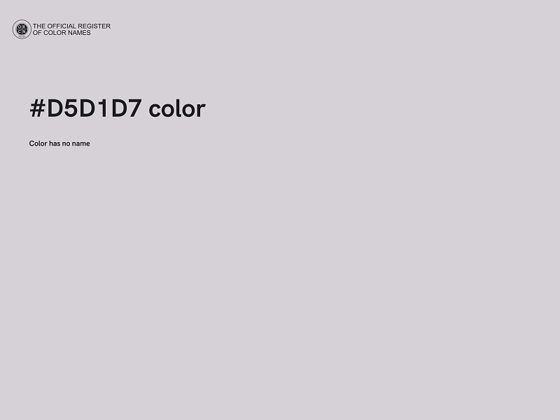 #D5D1D7 color image