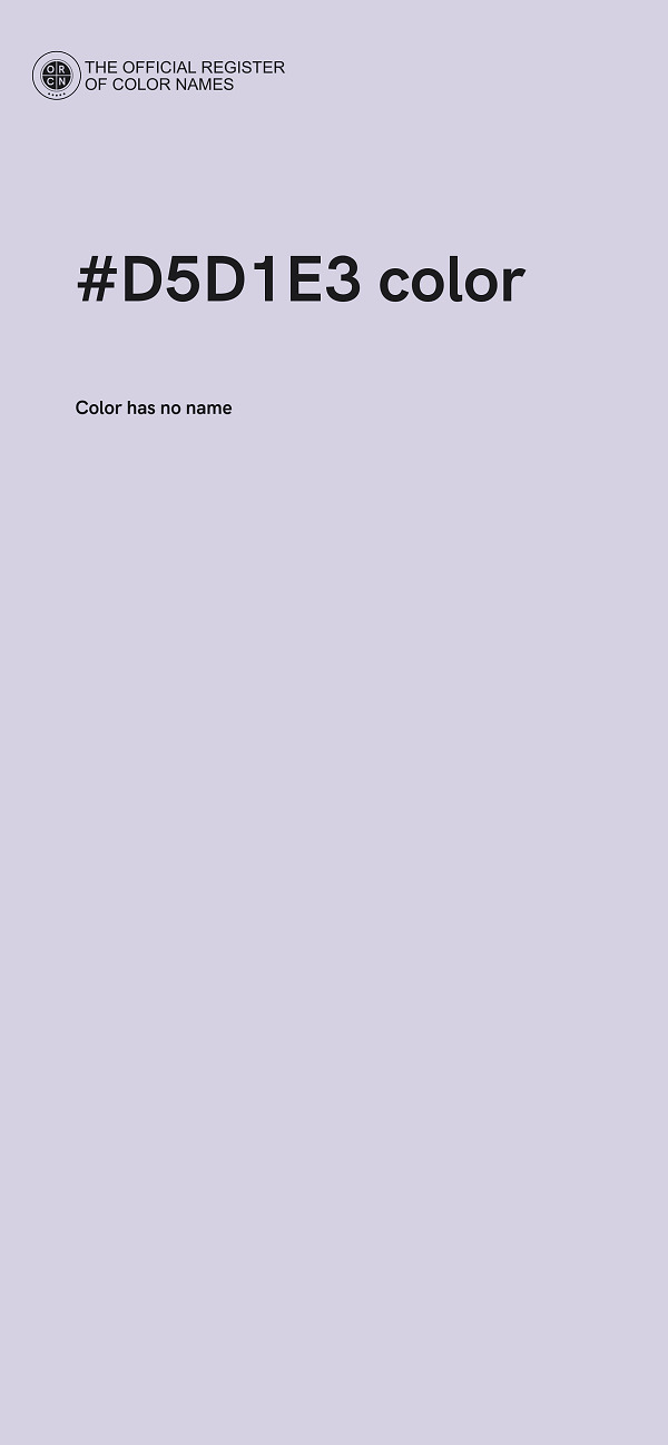 #D5D1E3 color image