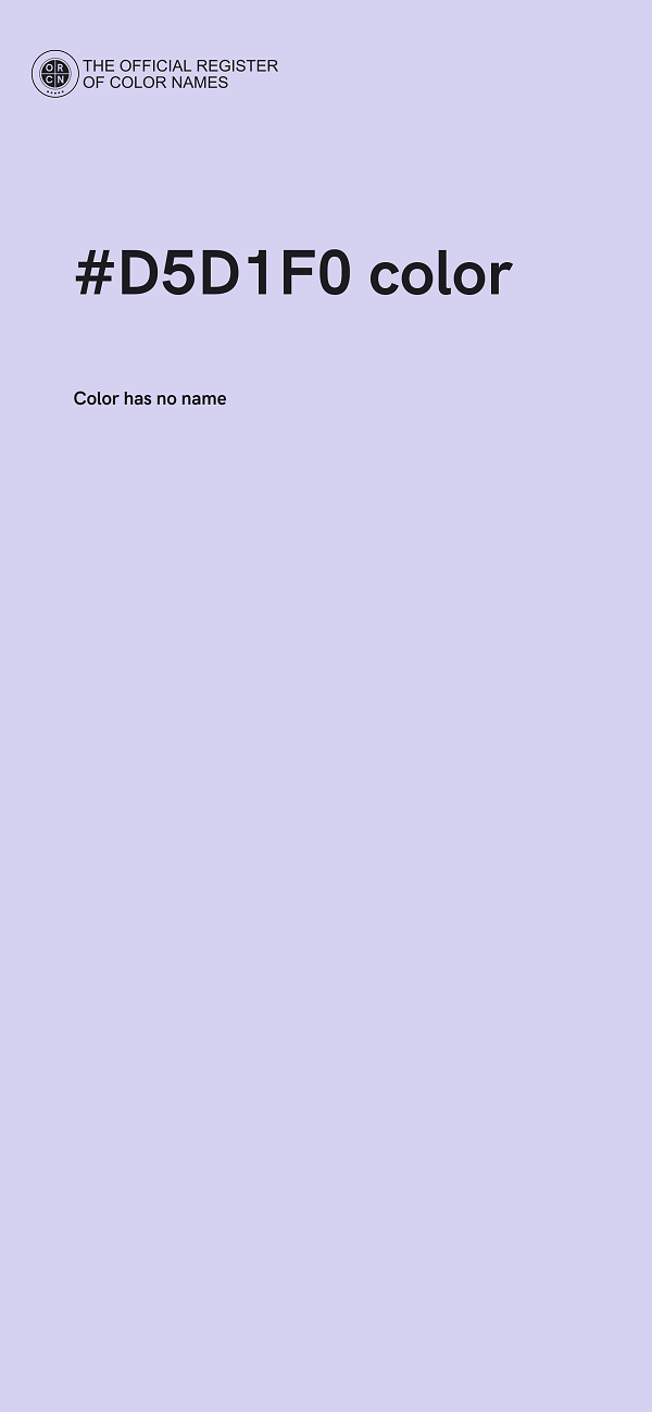 #D5D1F0 color image