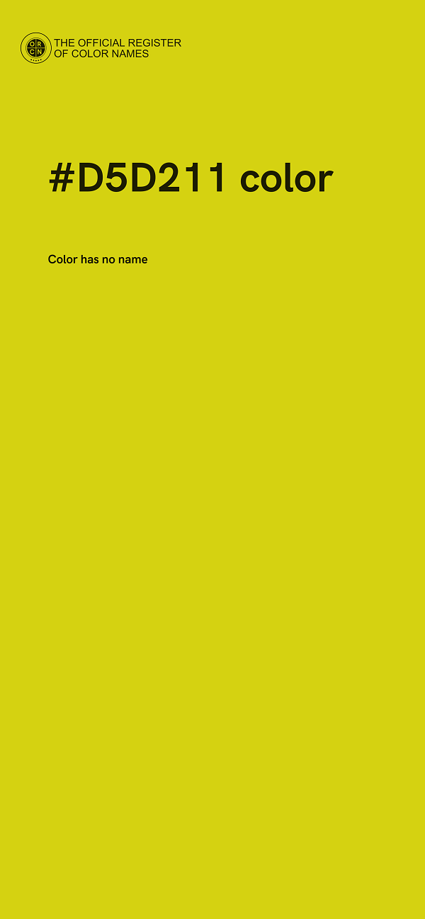 #D5D211 color image