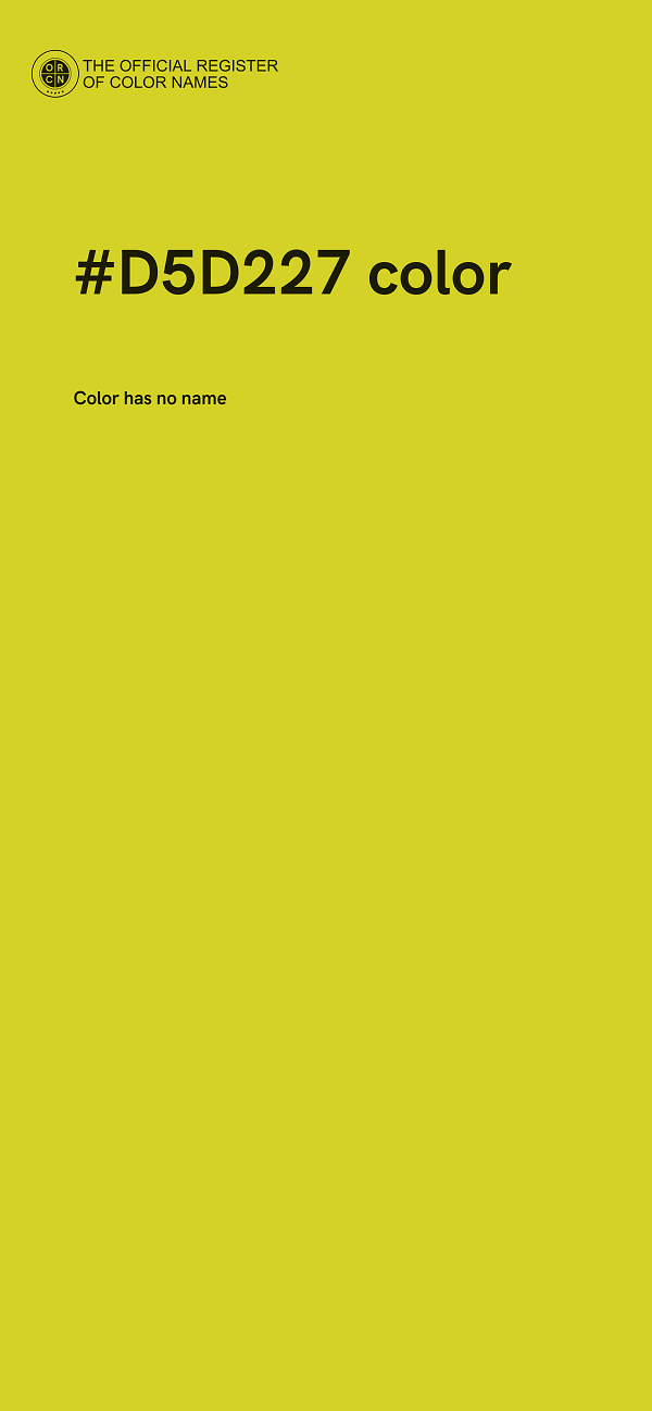 #D5D227 color image