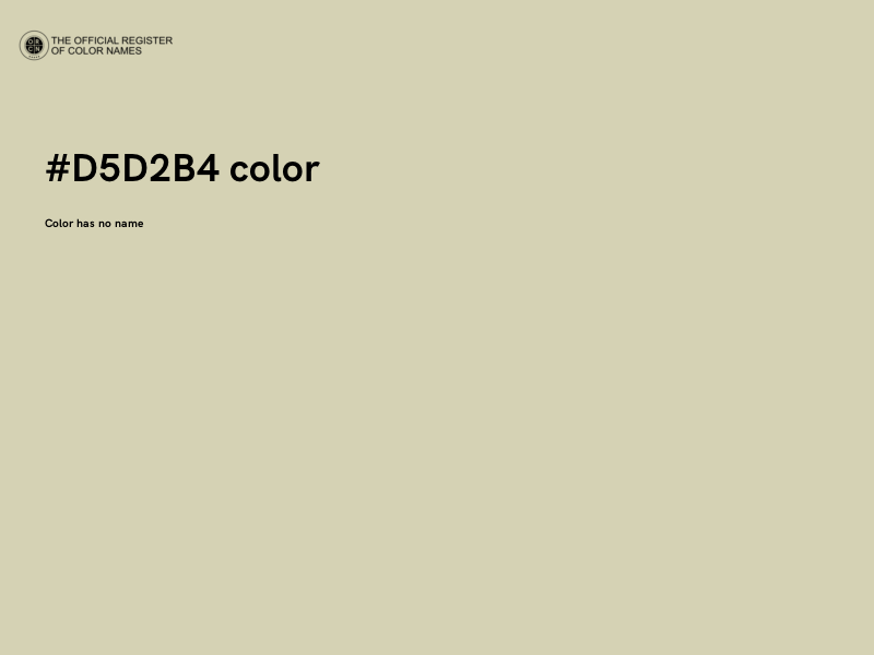 #D5D2B4 color image