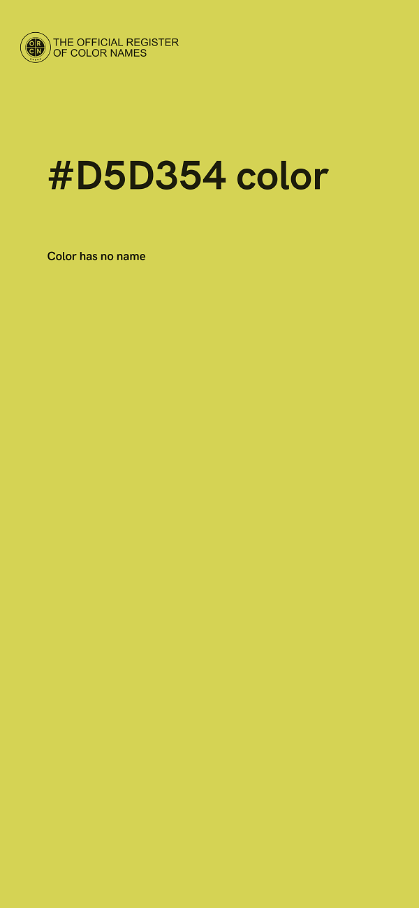#D5D354 color image
