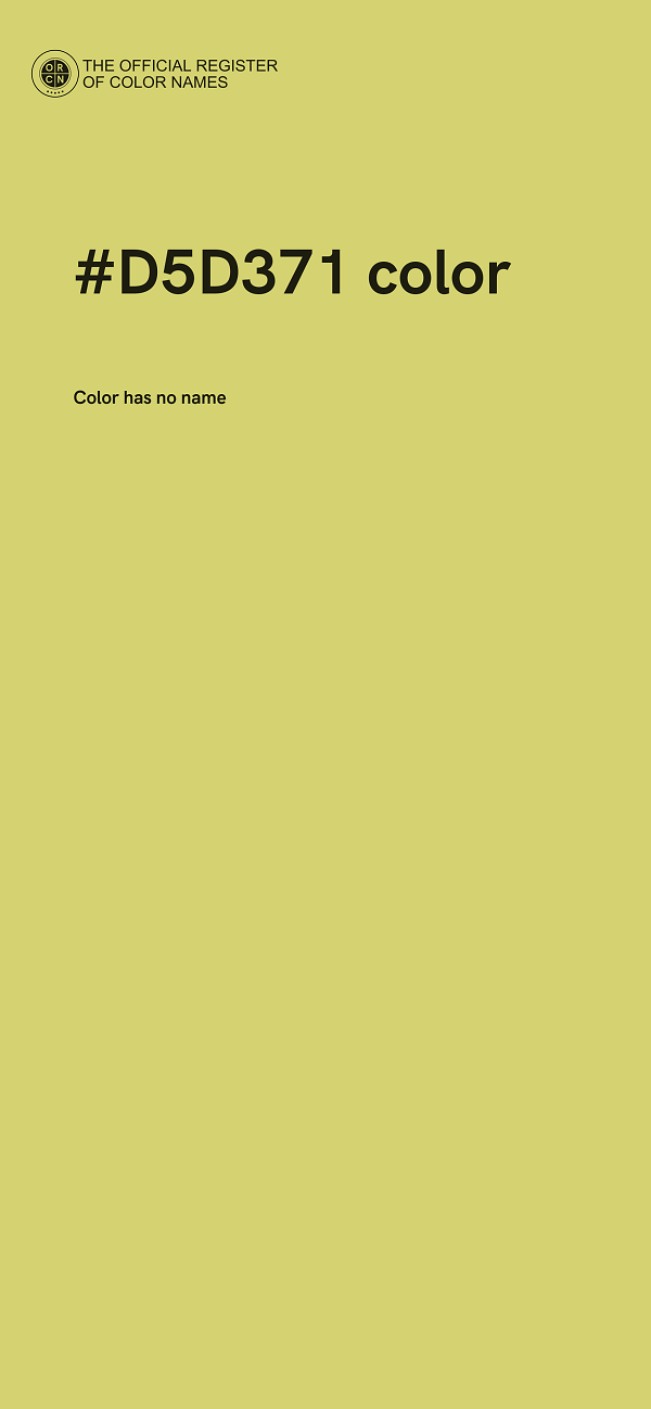 #D5D371 color image