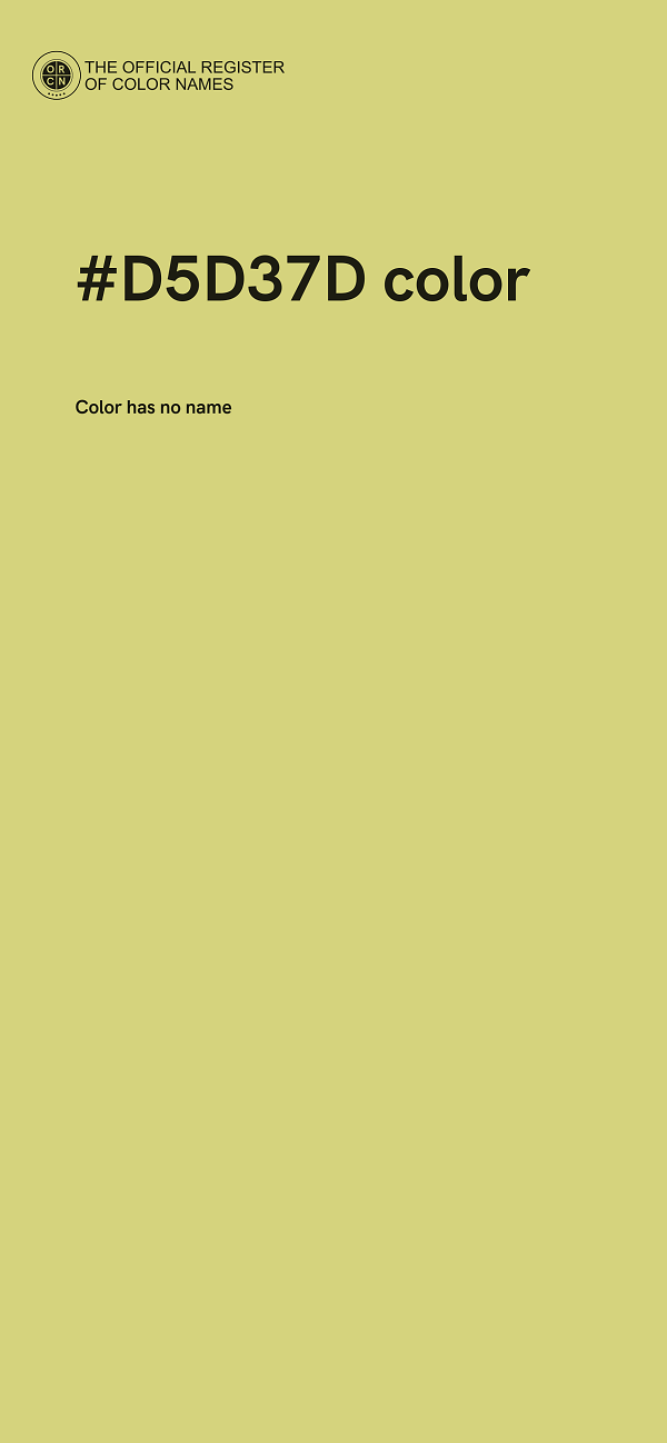 #D5D37D color image