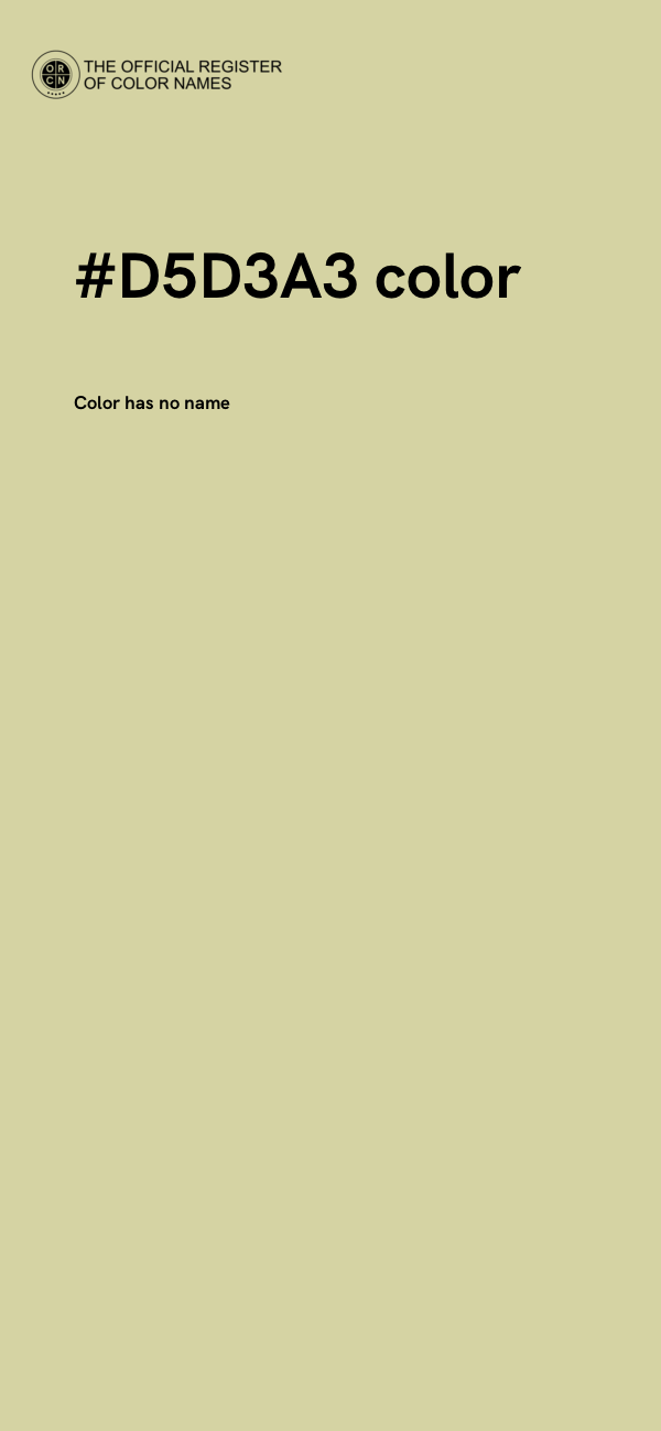 #D5D3A3 color image
