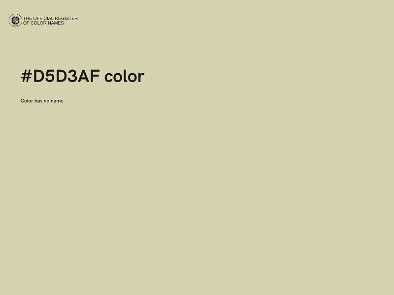 #D5D3AF color image