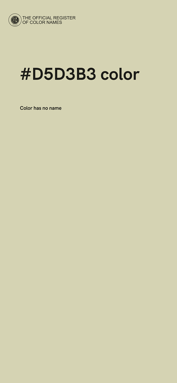 #D5D3B3 color image