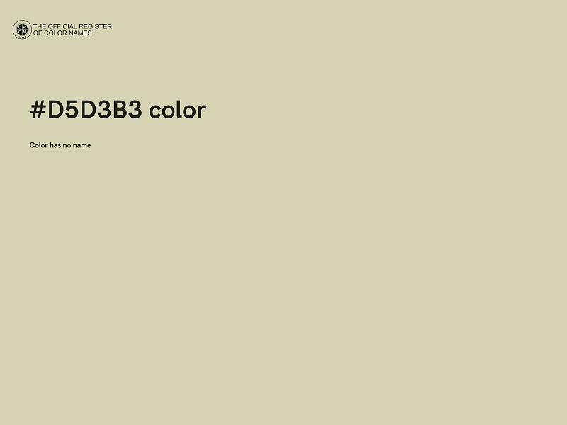 #D5D3B3 color image