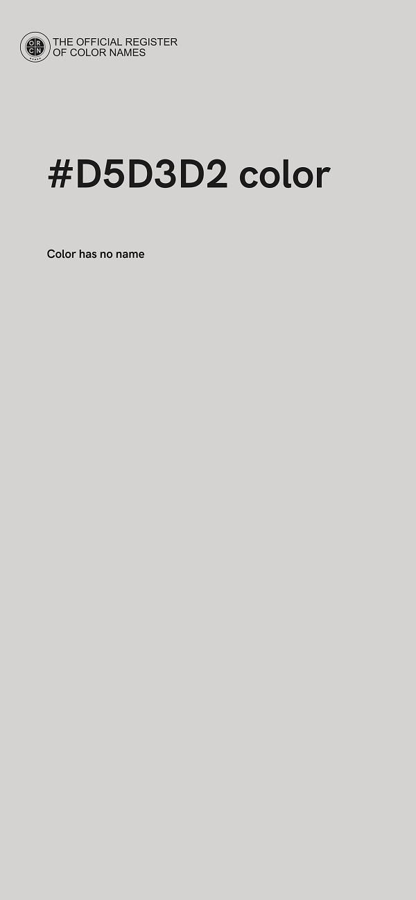 #D5D3D2 color image