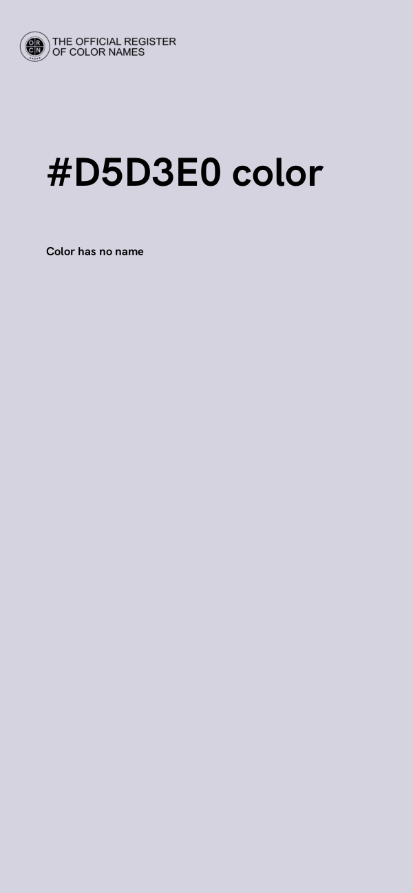 #D5D3E0 color image