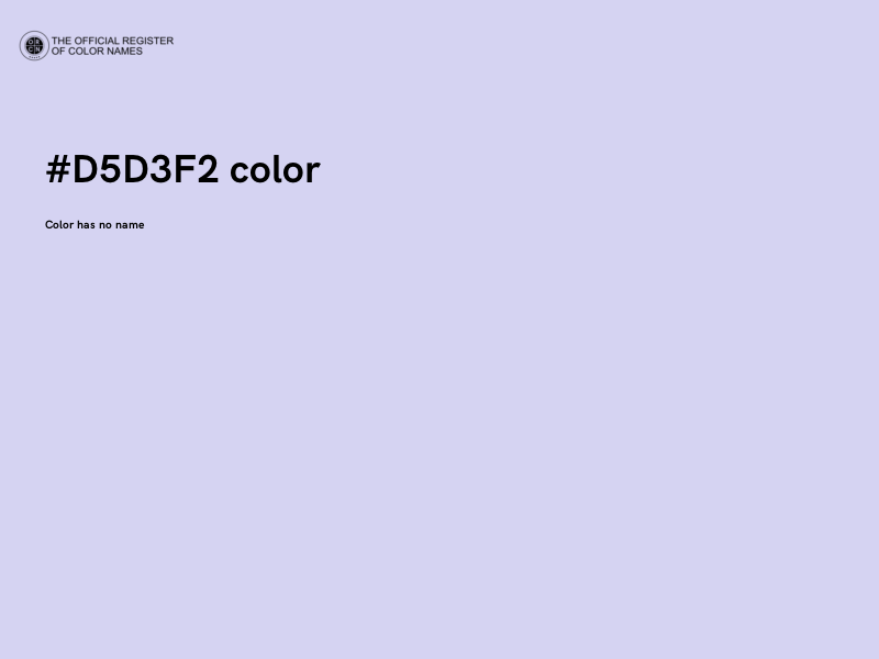 #D5D3F2 color image