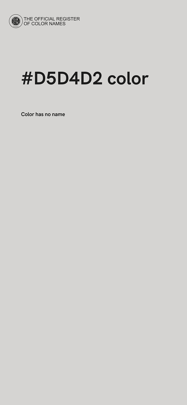 #D5D4D2 color image