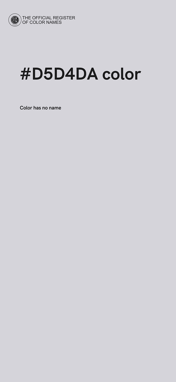 #D5D4DA color image