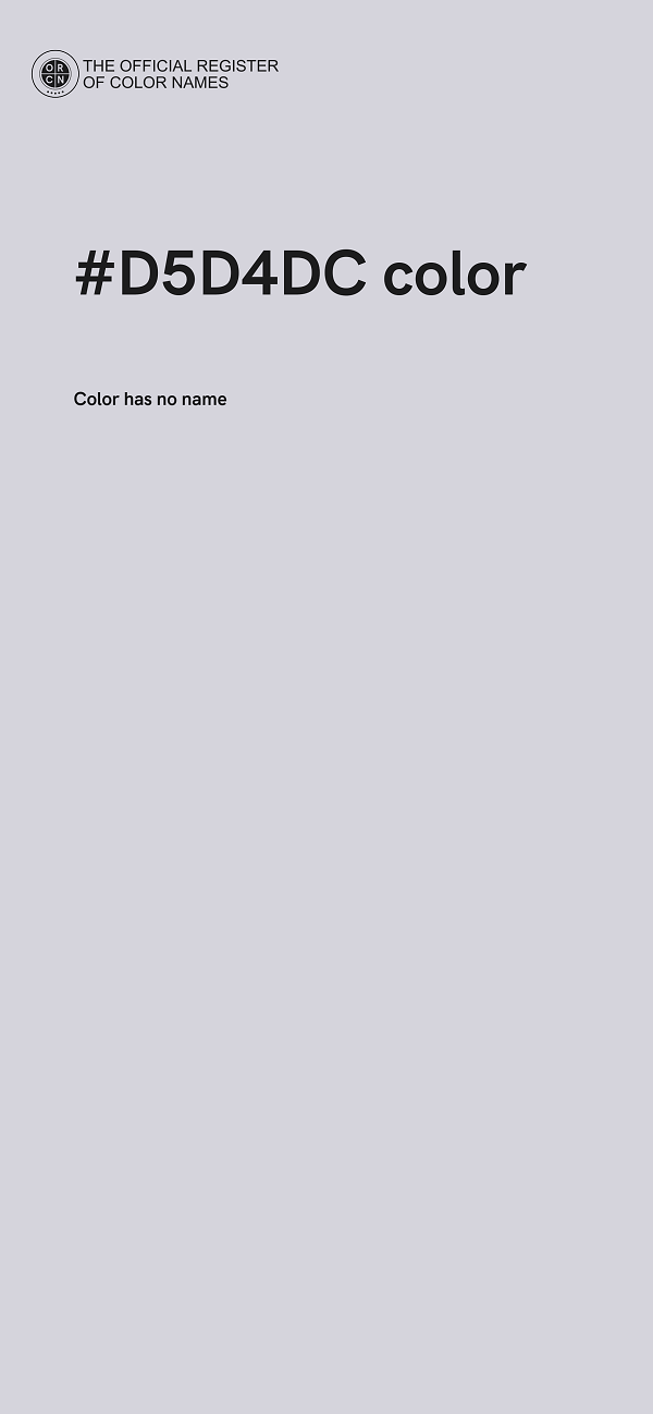 #D5D4DC color image