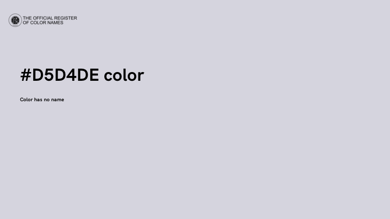 #D5D4DE color image