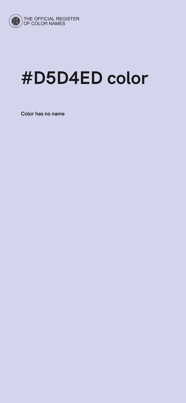 #D5D4ED color image