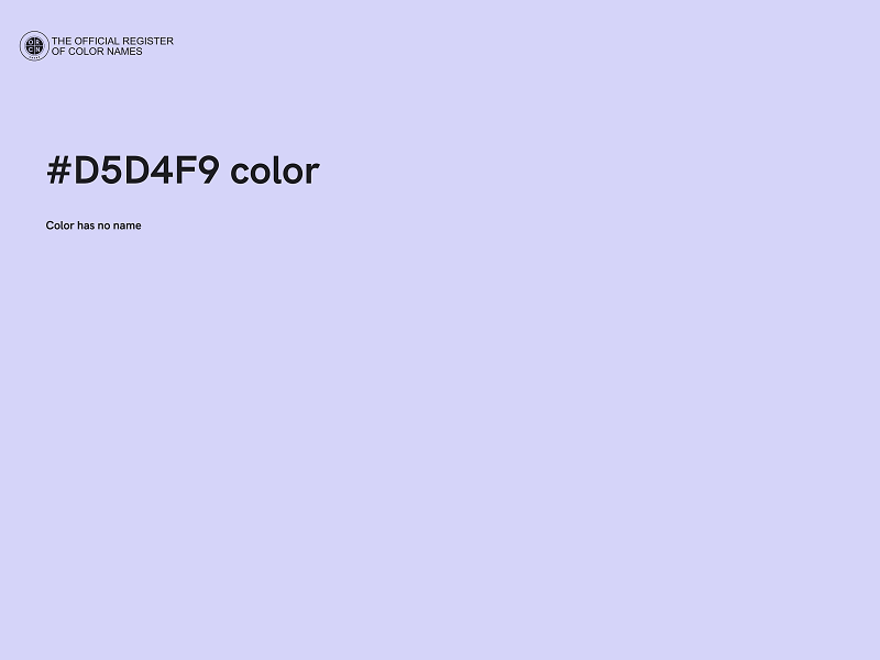 #D5D4F9 color image