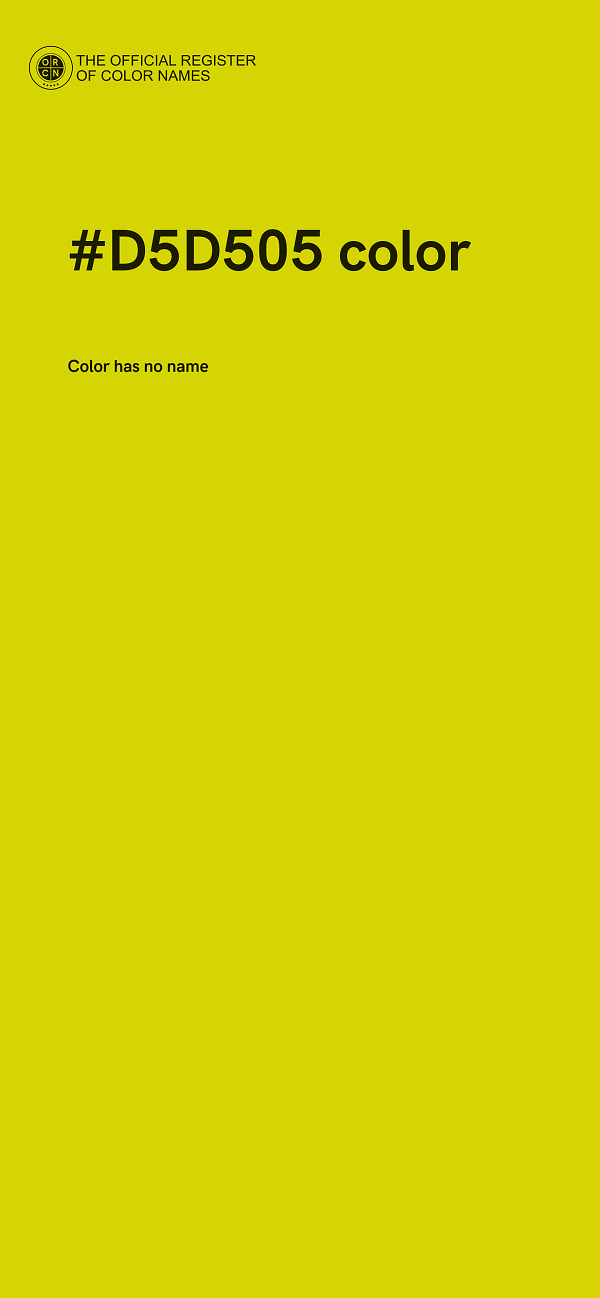 #D5D505 color image