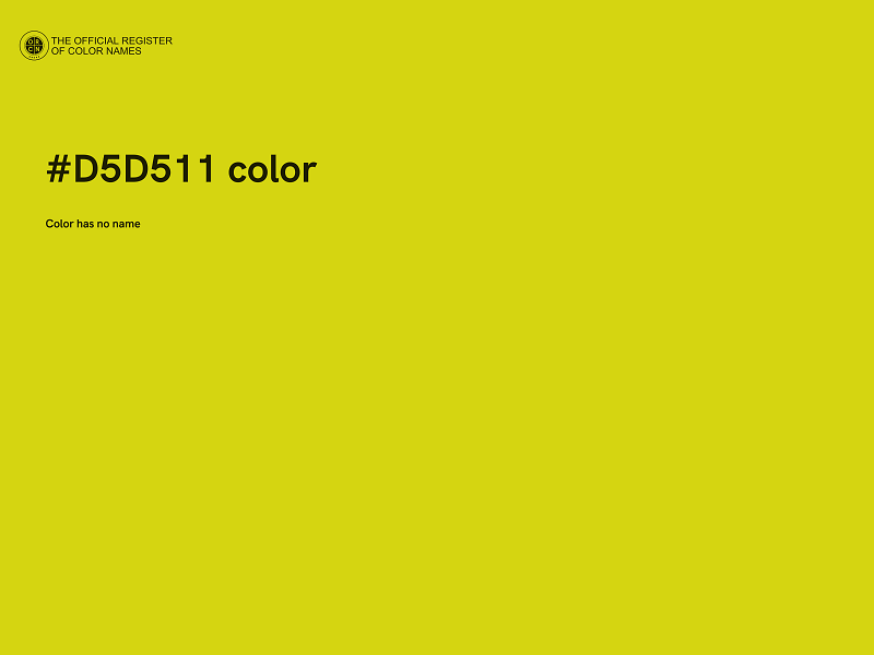 #D5D511 color image