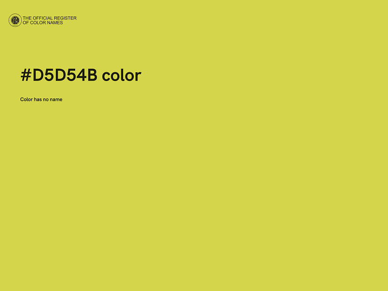 #D5D54B color image