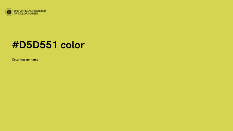 #D5D551 color image
