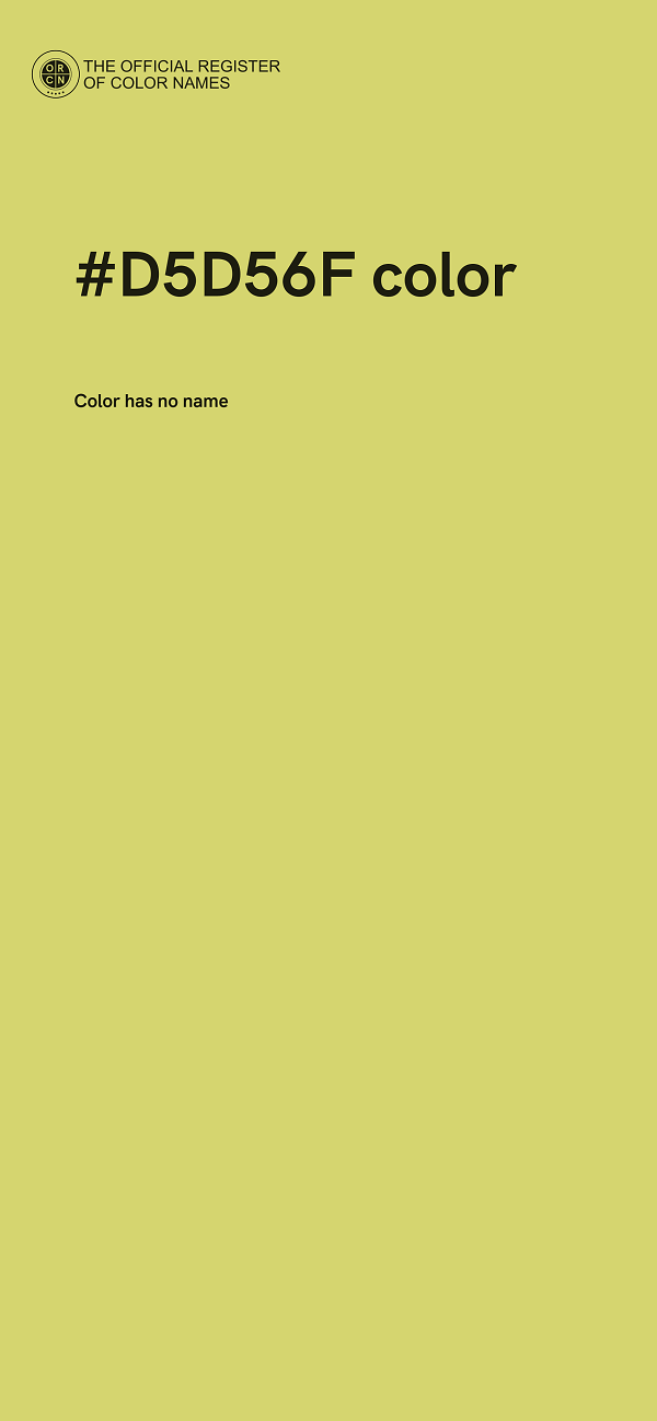 #D5D56F color image