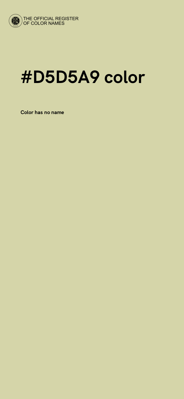 #D5D5A9 color image