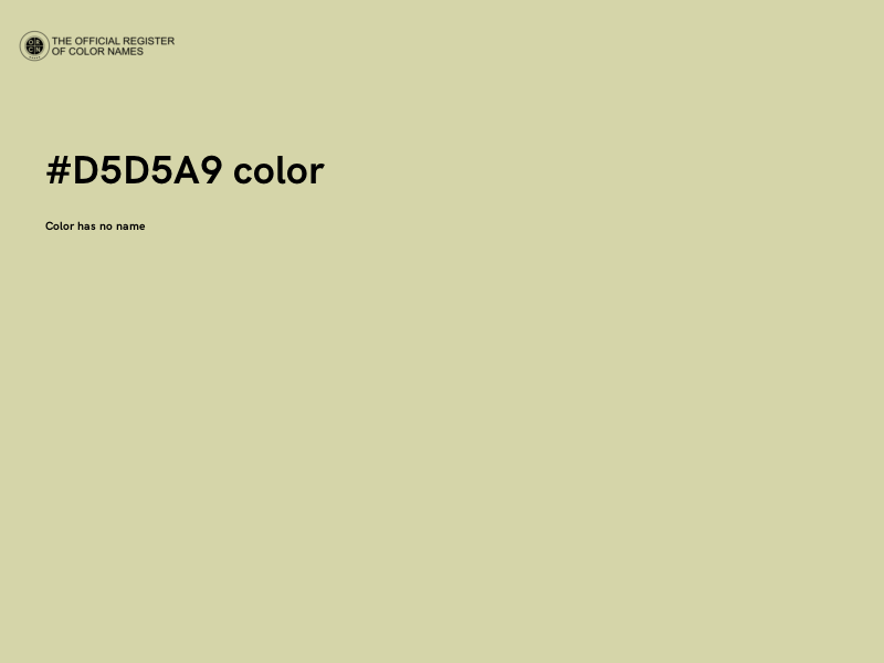 #D5D5A9 color image